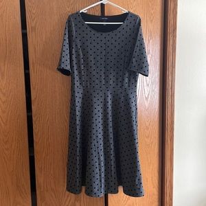 Lands End polka dot dress